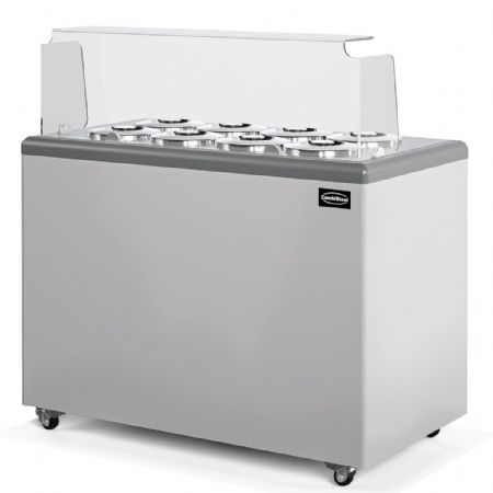 Vitrine réfrigérée de glacier 360 litres 8 bacs - Combisteel - 7472.0180