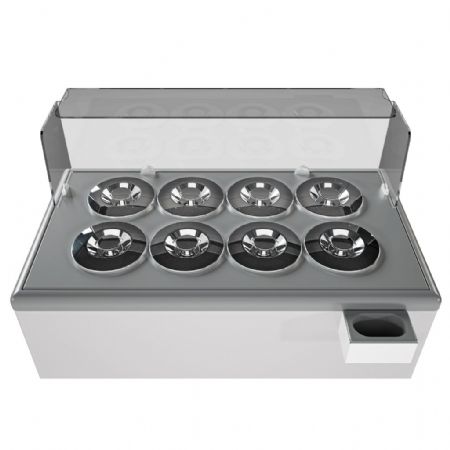 Vitrine réfrigérée de glacier 360 litres 8 bacs - Combisteel - 7472.0180