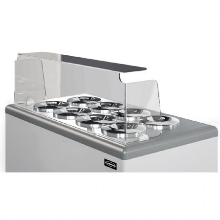 Vitrine réfrigérée de glacier 360 litres 8 bacs - Combisteel - 7472.0180