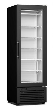 Vitrine murale négative de supermarché noire 1 porte vitrée 570 mm - Combisteel - 7472.0210