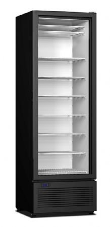 Vitrine murale négative de supermarché noire 1 porte vitrée 667 mm - Combisteel - 7472.0215