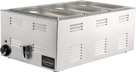 Bain-marie à poser 1 cuve GN 1/1 avec robinet de vidange - Combisteel - 7476.0015