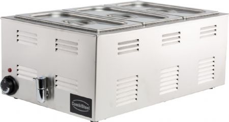 Bain-marie à poser 1 cuve GN 1/1 avec robinet de vidange - Combisteel - 7476.0015