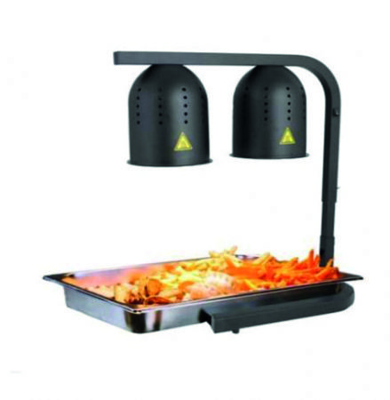 Lampe chauffante hauteur rglable 2 ampoules