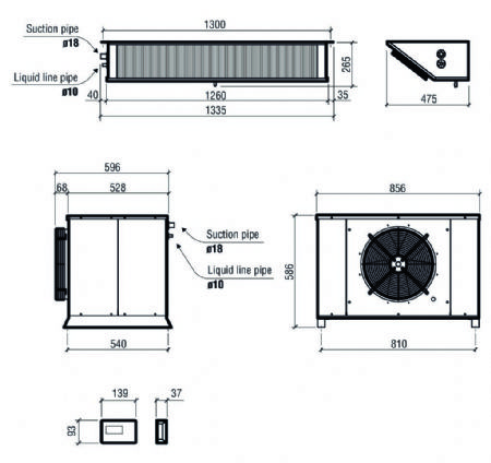 Groupe pour chambre froide négatif split 9,41-18,52 m³ - Combisteel - 7480.0055