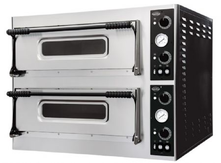 Four à pizza professionnel Triphasé 2 x 6 pizzas Ø32 cm - Combisteel - 7482.0025