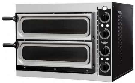Four  pizza electrique pro double fentre 2 chambre de 1 pizzas - 568x500x430
