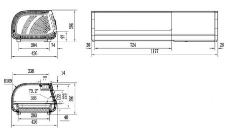 Vitrine à Tapas positive 4 bacs GN 1/3 - Combisteel - 7487.0065