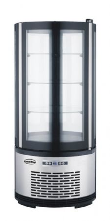 Vitrine réfrigérée de boulangerie pâtisserie 100 L positive noire et acier inoxydable 480 mm - Combisteel - 7487.0080 Vitrine réfrigérée de boulangerie pâtisserie 100 L positive noire et acier inoxydable 480 mm - Combisteel - 7487.0080