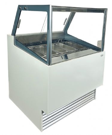 Vitrine réfrigérée de glacier avec 6 bacs de 5 litres - Combisteel - 7487.0250