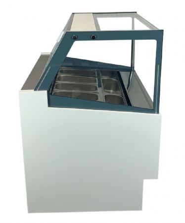Vitrine réfrigérée de glacier avec 6 bacs de 5 litres - Combisteel - 7487.0250