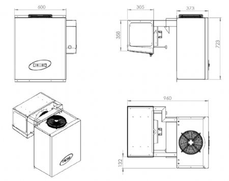 Groupe pour chambre froide positif monobloc 9,1-13 m³ - Combisteel - 7489.0415