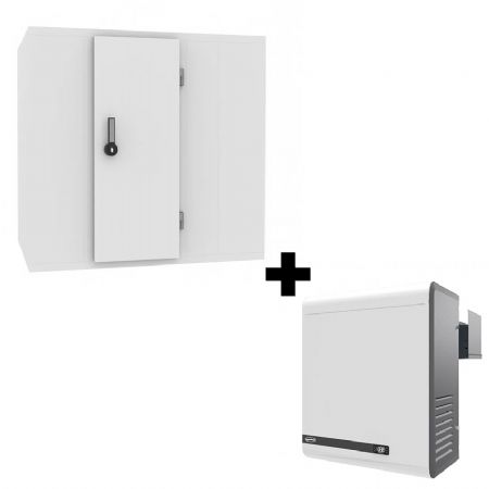 Chambre froide n�gative panneaux iso 80 mm temp�rature -25/-10�C dimensions 2400x2100x2200 mm