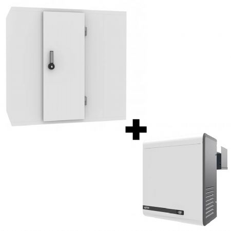 Chambre froide complète positive panneaux 80 mm pour température -5/+15°C Chambre froide complète positive panneaux 80 mm pour température -5/+15°C