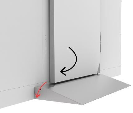 Rampe d accès automatique 80MM - Combisteel - 7489.1300