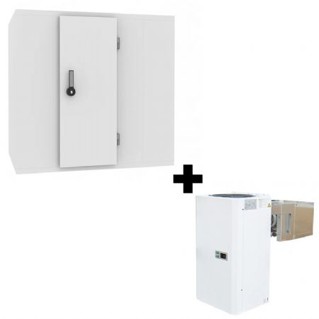 Chambre froide complète positive réglée à 0/+5 °C et 1500x1800x2200 mm Chambre froide complète positive réglée à 0/+5 °C et 1500x1800x2200 mm