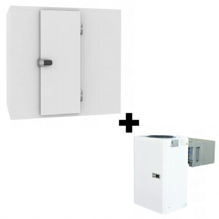 Chambre froide complète positive panneaux 120 mm température 0/+5°C 2400x3000x2200 mm Chambre froide complète positive panneaux 120 mm température 0/+5°C 2400x3000x2200 mm
