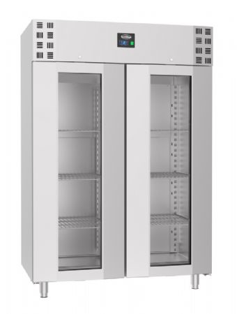 Armoire réfrigérée 2 portes vitrées en acier inoxydable 1400 L - Combisteel - 7489.5025
