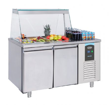 Saladette réfrigérée 2 portes pleines positive - Combisteel - 7489.5150 Saladette réfrigérée 2 portes pleines positive - Combisteel - 7489.5150
