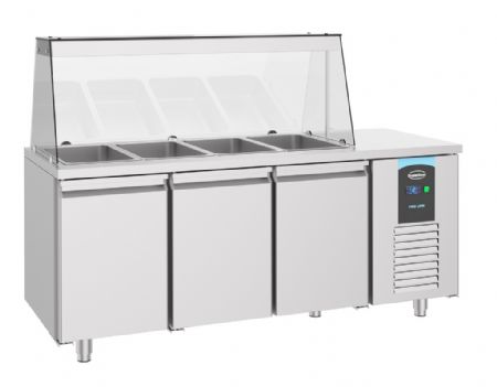 Saladette réfrigérée 3 portes pleines positive - Combisteel - 7489.5155