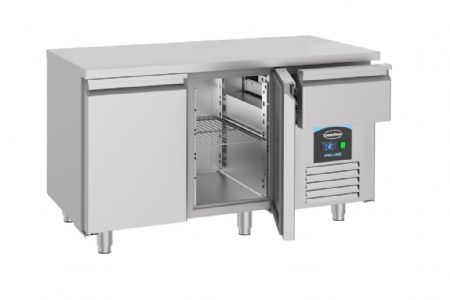 Table rfrigre professionnelle 2 portes 1400x700x850