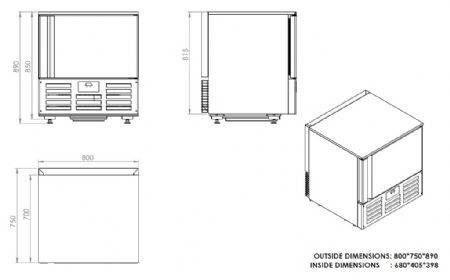 Cellule de refroidissement 5 niveaux GN 1/1 - Combisteel - 7489.5205