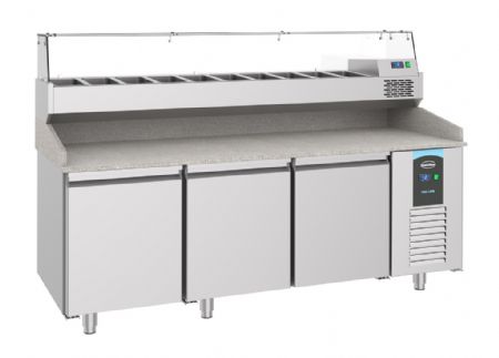 Meuble à pizza 3 portes pleines positif 615 L - Combisteel - 7489.5225