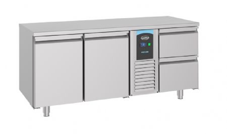 Table desserte réfrigérée 2 portes pleines et 2 tiroirs 474 L - Combisteel - 7489.5355