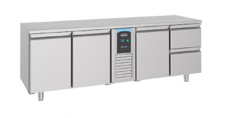 Table desserte réfrigérée 3 portes pleines avec 2 tiroirs 632 L - Combisteel - 7489.5360