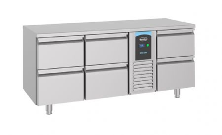 Table desserte réfrigérée 6 tiroirs 474 L positive - Combisteel - 7489.5380