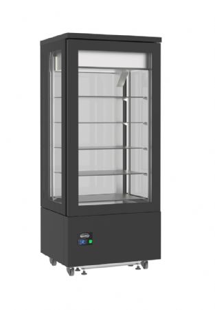 Vitrine réfrigérée de Boulangerie Pâtisserie 400 L Noire positive 800 mm - Combisteel - 7489.5385