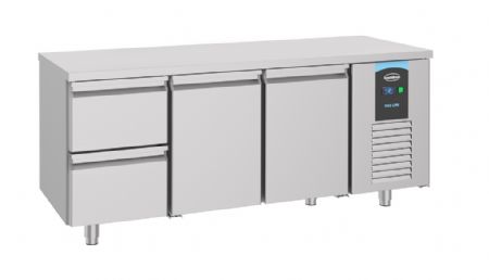 Table desserte réfrigérée 2 portes pleines 2 tiroirs 474 L - Combisteel - 7489.5520