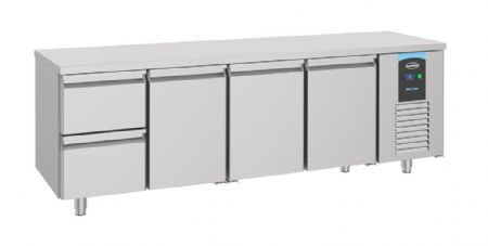 Table desserte réfrigérée 3 portes pleines 2 tiroirs 632 L - Combisteel - 7489.5525