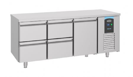 Table desserte réfrigérée 1 porte pleine 4 tiroirs 474 L - Combisteel - 7489.5530