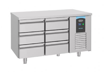 Table desserte réfrigérée 6 tiroirs 281 L positive - Combisteel - 7489.5575