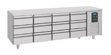 Table desserte réfrigérée 12 tiroirs 632 L positive - Combisteel - 7489.5585