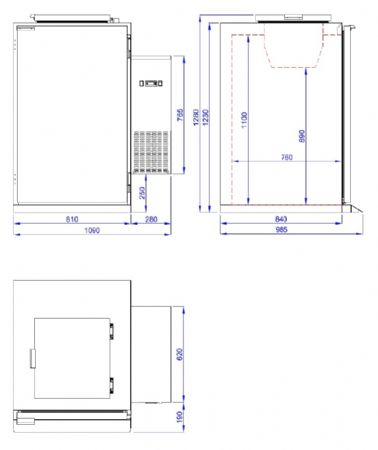 Refroidisseur de déchets professionnel 240 L - Combisteel - 7489.5615