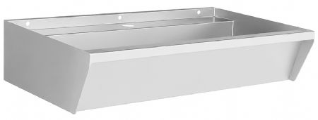 Plonge professionnelle inox AISI 304 1 bac 1 trou de robinet 600x360x135 mm - Combisteel - 7490.0340