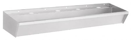 Évier inoxydable AISI 304 1 bac avec 4 trous de robinet 1800x360x135 mm - Combisteel - 7490.0350