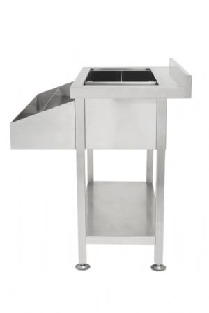 Table cocktail professionnelle avec puits à glace et speedrail - Combisteel - 7490.0400