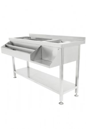 Table cocktail professionnelle avec puits à glace et speedrail - Combisteel - 7490.0405