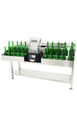 Table cocktail professionnelle avec 2 bacs à glace et speedrail - Combisteel - 7490.0410