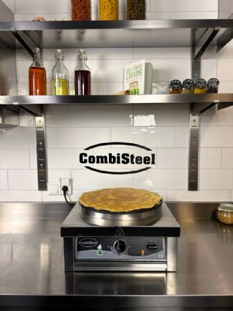Crêpière professionnelle 1 plaque Ø 400 mm acier inoxydable Monophasé - Combisteel - 7491.0040