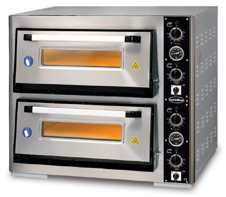 Four à pizza professionnel Triphasé 2 x 4 pizzas Ø30 cm - Combisteel - 7491.1020