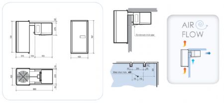 Groupe pour chambre froide positif monobloc 8,2-14,1 m³ - Combisteel - 7492.0070