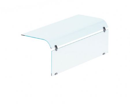 Vitre courbee fermee 1 cote gn 4/1 -1325x515x477