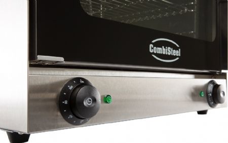 Four à convection professionnel Monophasé avec 4 grilles 4 niveaux commandes bouton rotatif - Combisteel - 7500.0005