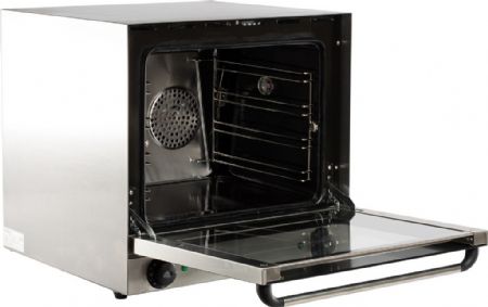 Four à convection professionnel Monophasé avec 4 grilles 4 niveaux commandes bouton rotatif - Combisteel - 7500.0005