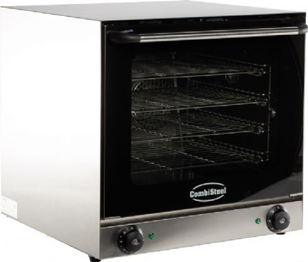 Four à convection professionnel Monophasé avec 4 grilles 4 niveaux commandes bouton rotatif - Combisteel - 7500.0005