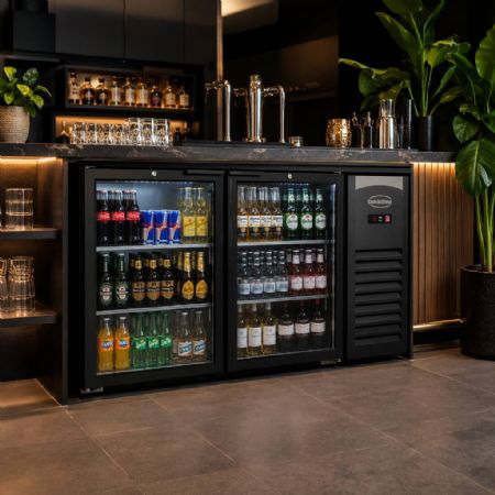 Arrière Bar 2 portes vitrées 305 L positif - Combisteel - 7503.0005